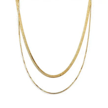 Load image into Gallery viewer, Necklace:  Lookie Double Strand Snake
