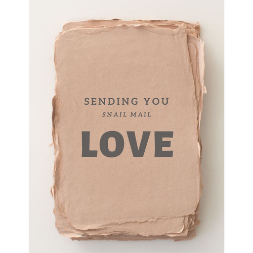 Card : Sending Snail Mail Love