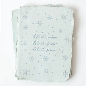Card : "Let it snow" Christmas Greeting Card