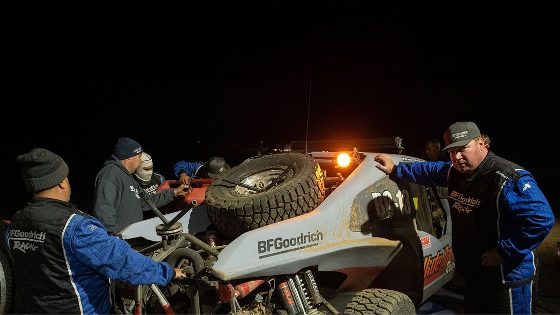 In the Pits. Riding High.